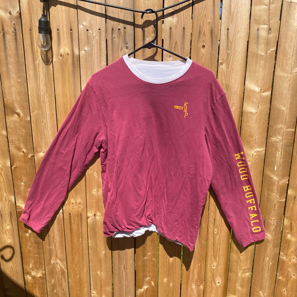 Red long sleeve shirt